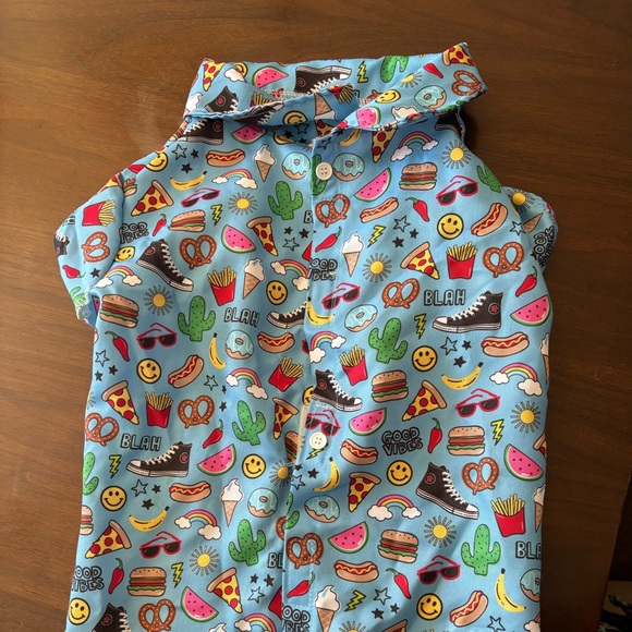 Blue Dog Clothing with Playful Design - Picture 4 of 10